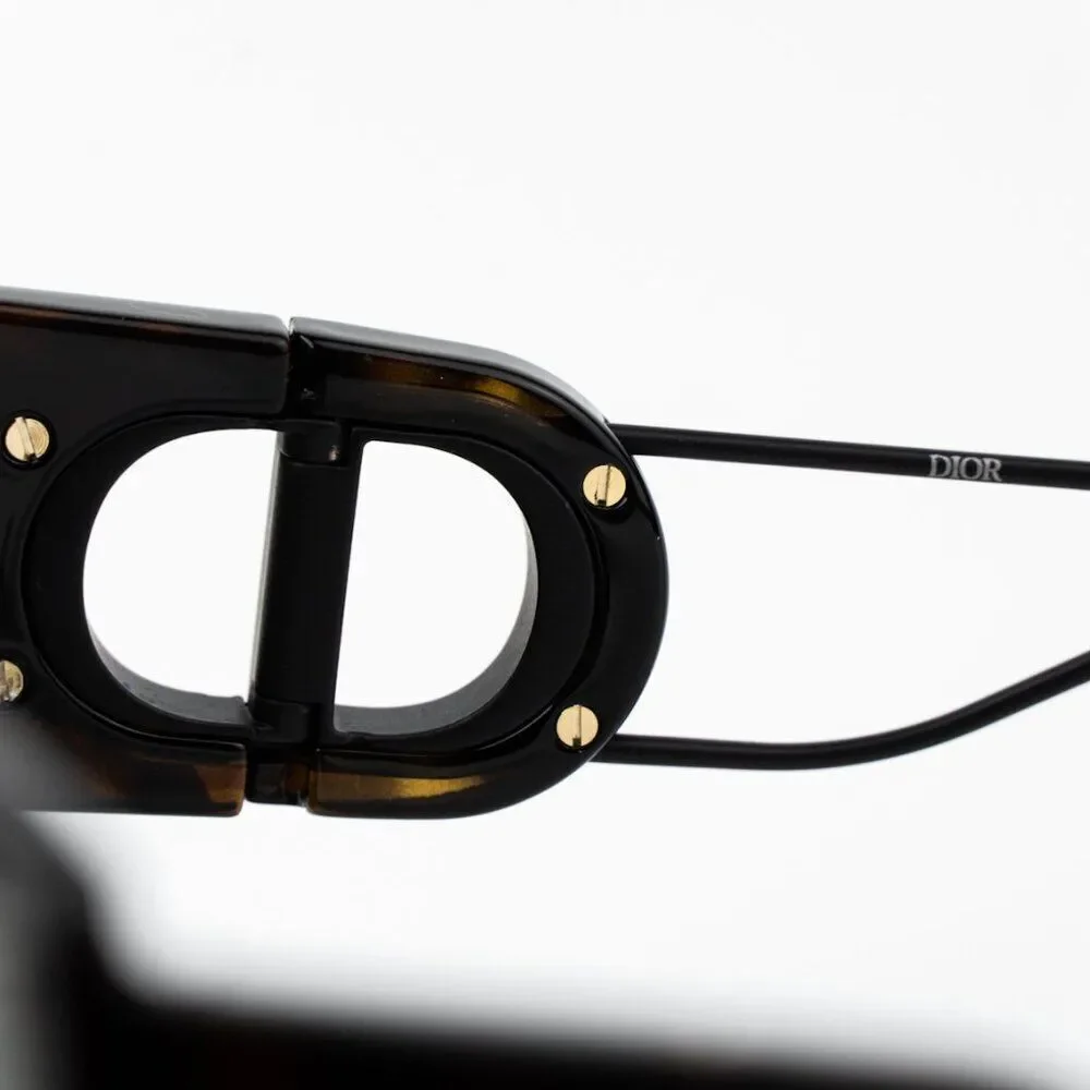 Dior Women Sunglasses Metal Havana Grey Smoke Mirror Square 30MONTAIGNE SU 20A5